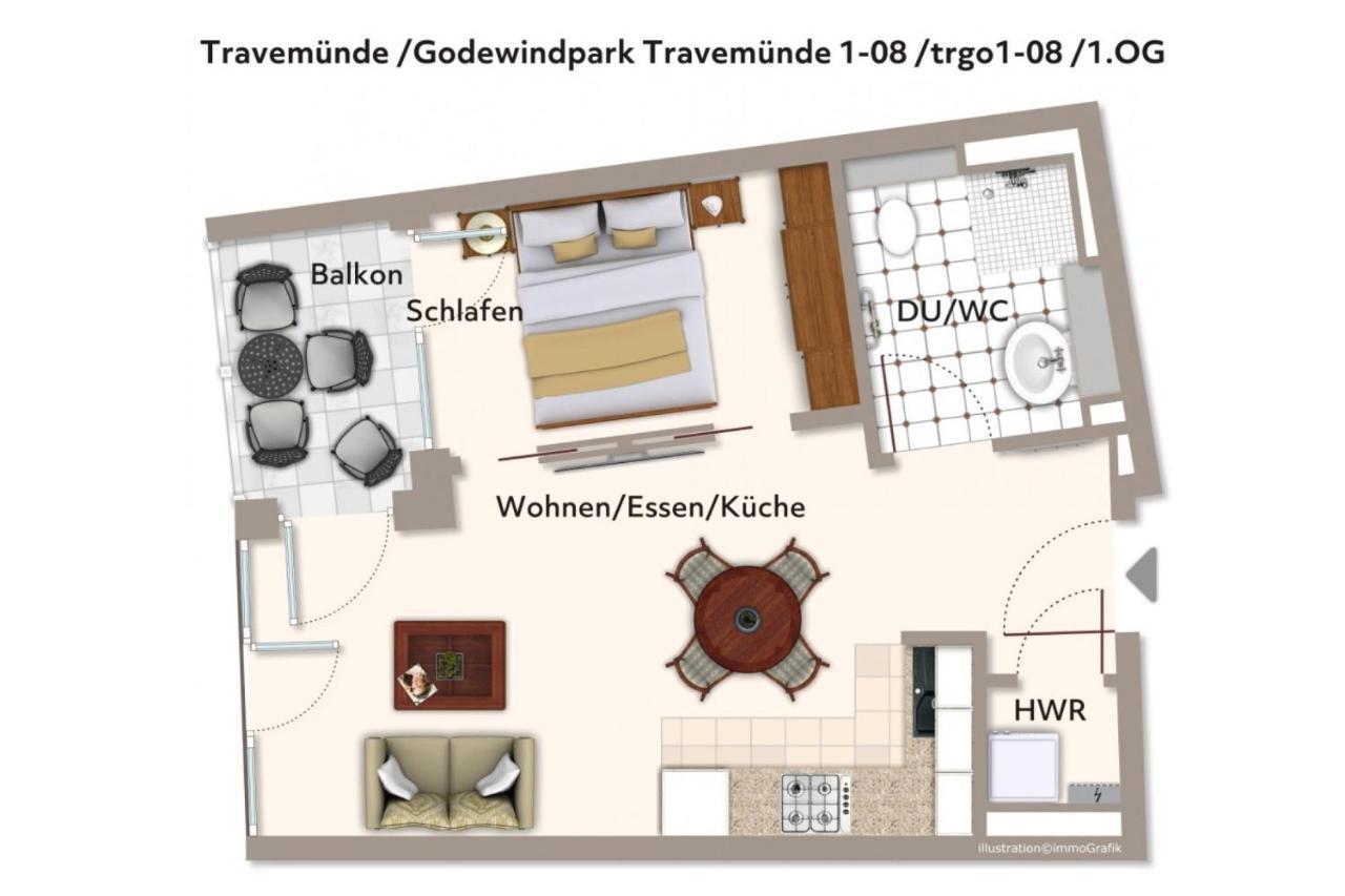 뤼베크 Godewindpark Travemuende Godewindpark Travemuende 1-08 아파트 외부 사진